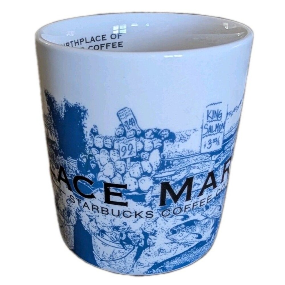 Starbucks 2002 Coffee Mug PIKE PLACE MARKET Seattle THE BIRTHPLACE OF STARBUCKS